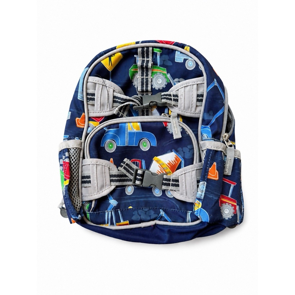 Pottery Barn Kids Mackenzie Mini Backpack Construction Trucks Gray PBK